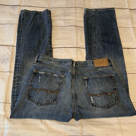 American Eagle Outfitters Mens Size 34x34 Original Straight Distressed Jeans - Picture 12 of 12